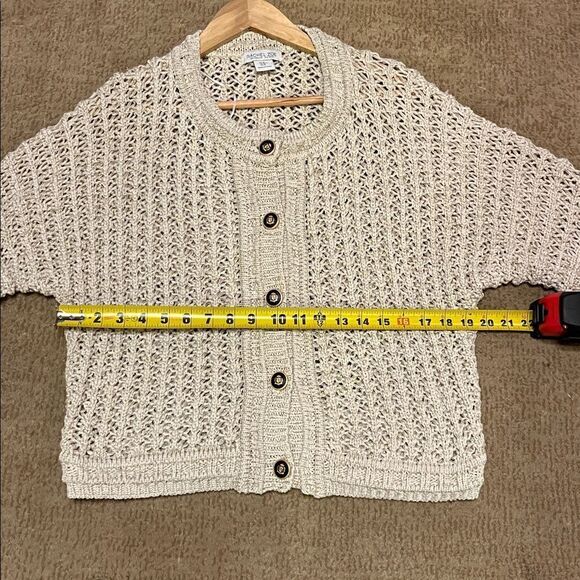 Rachel Zoe Gold Thread Cardigan - Picture 7 of 8